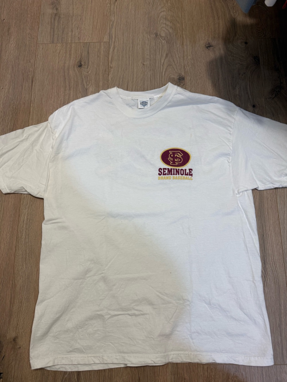 Vintage FS Seminole Baseball White T-Shirt